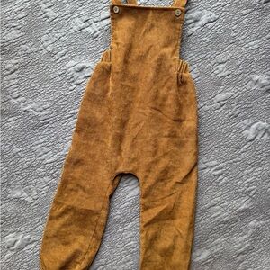 Knotted Fern Lightweight Corduroy Overalls in Size 4 Toddler